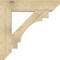 Ekena Millwork Merced Slat Rough Sawn Bracket, Douglas Fir, 6"W x 32"D x 32"H BKT06X32X32MRC06RDF - alternate 3
